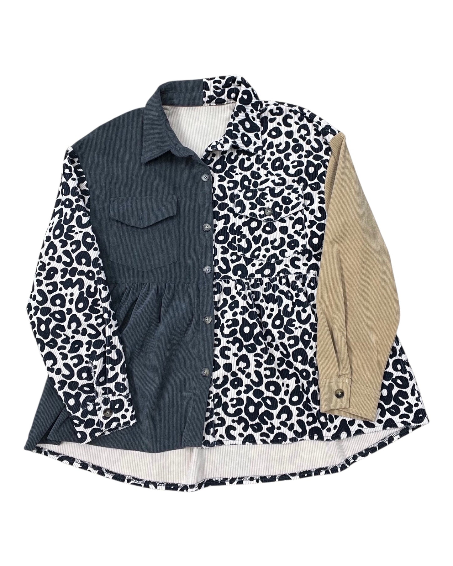 Jacket Other By Clothes Mentor In Black & Tan, Size:M