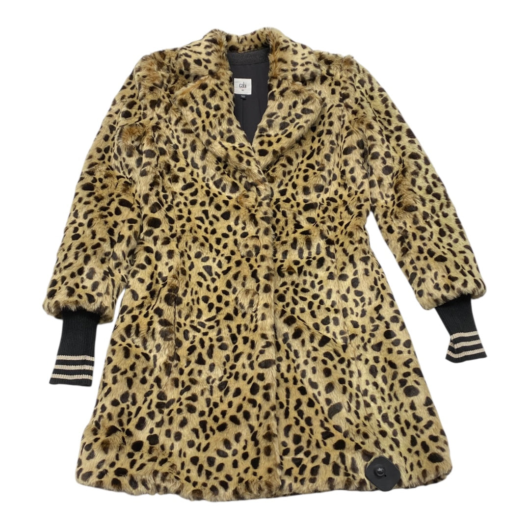 Coat Faux Fur & Sherpa By Cabi In Animal Print, Size:Xs