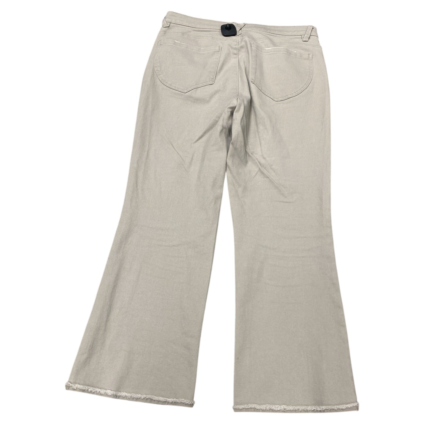 Jeans Straight By Democracy In Tan Denim, Size:12