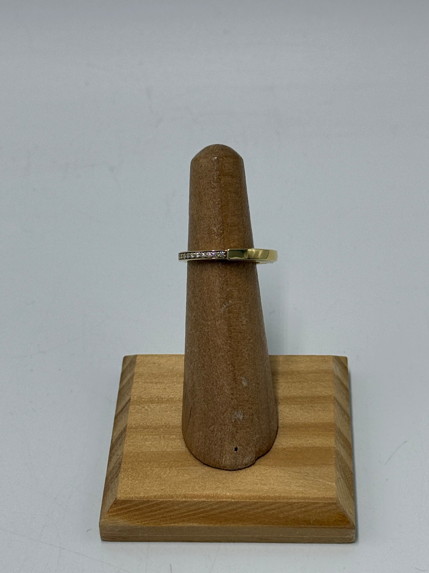 Tiffany & Company 18K & Diamond Lock Luxury Designer Ring, Size 4