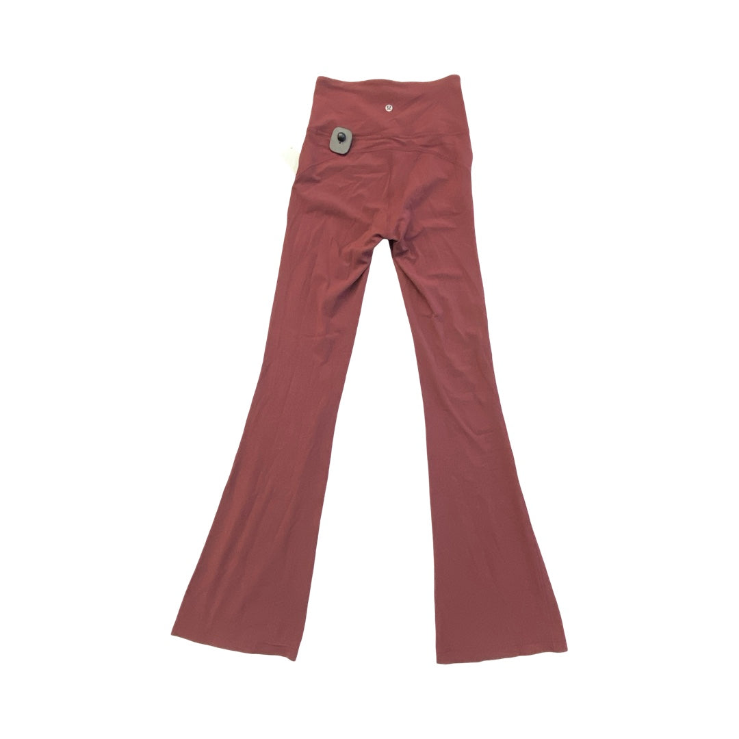 Athletic Leggings By Lululemon In Maroon, Size:4