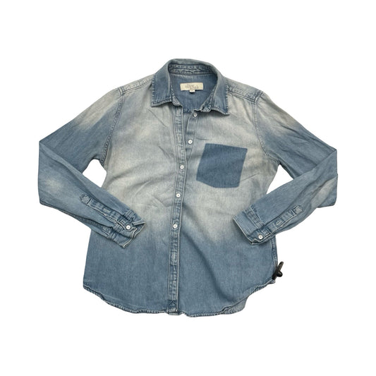 Top Ls By Olive And Oak In Blue Denim, Size:M