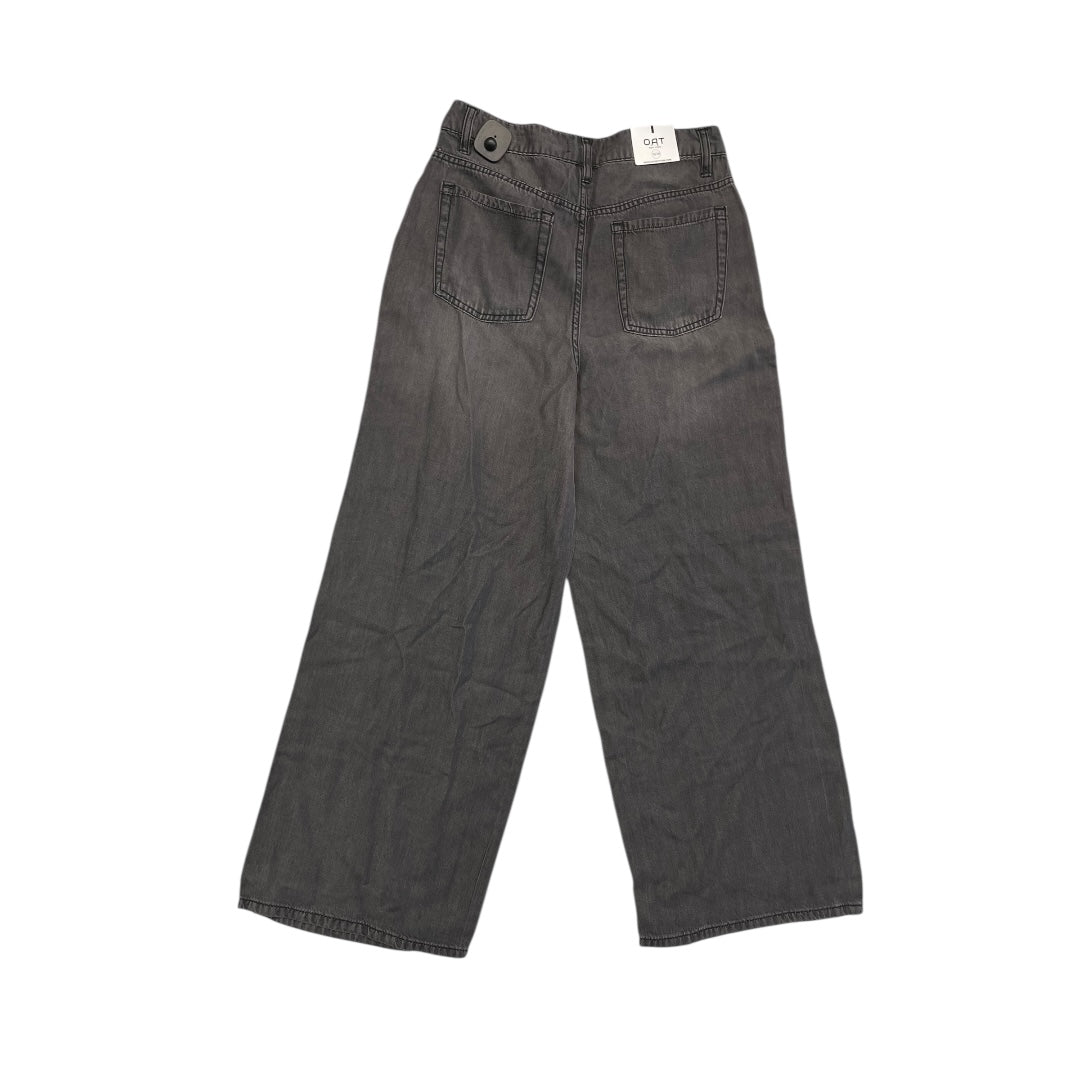 Jeans Wide Leg By Oat In Black Denim, Size:10