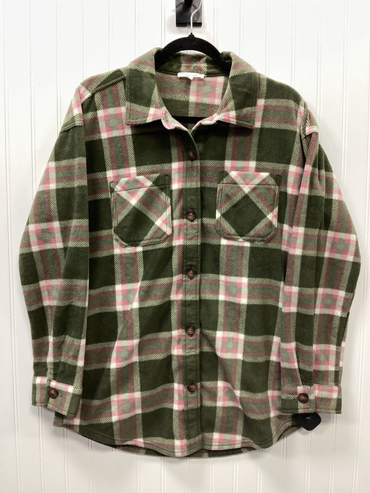 Jacket Shirt By Maurices In Green, Size:S