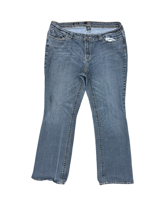 Jeans Straight By Ana In Blue Denim, Size:18