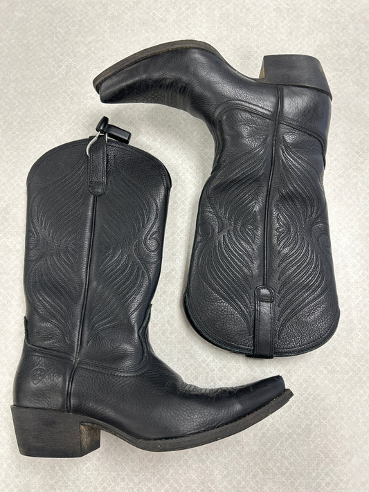 Boots Western By Ariat In Black, Size:9