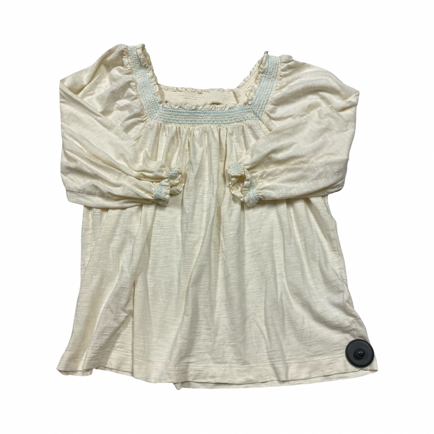 Top 3/4 Sleeve By Style And Company In Cream, Size:L