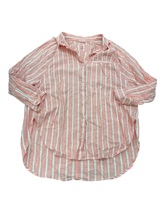 Top Ls By Aerie In Pink & White, Size:M