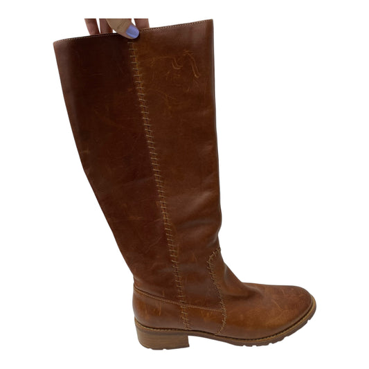 Boots Leather By Sofft In Brown, Size:9.5