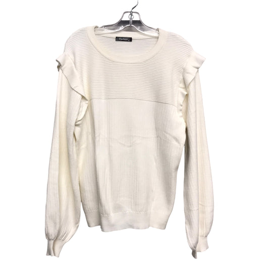 Sweater By Fashion In Cream, Size:Xl