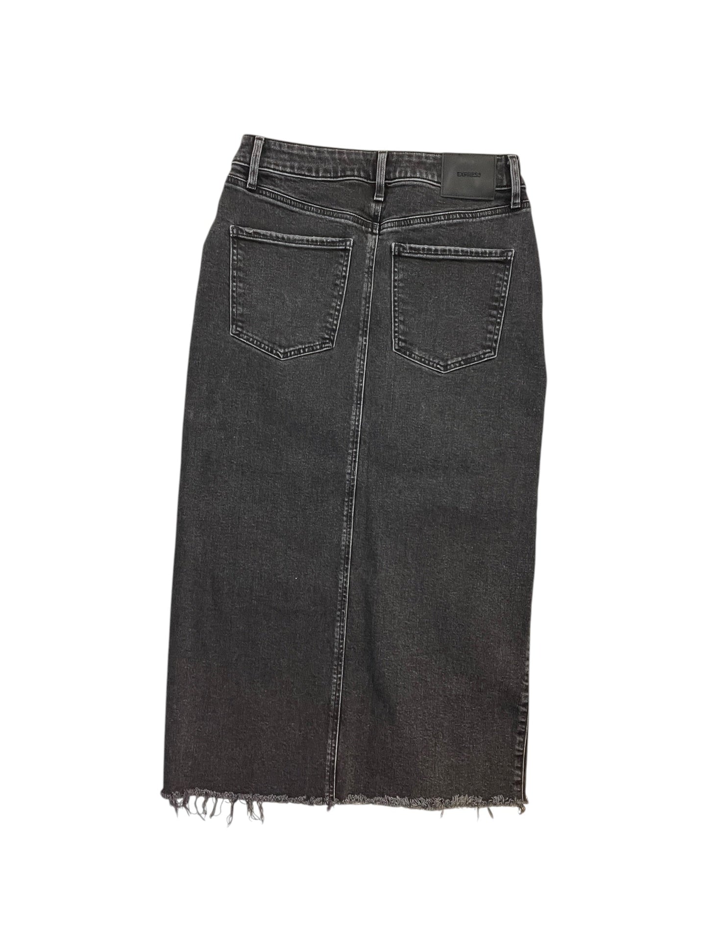 Skirt Midi By Express In Blue, Size:S