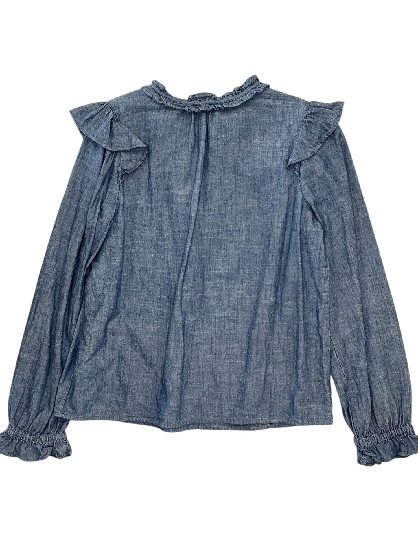 Blouse Ls By J. Crew In Blue, Size:Xs
