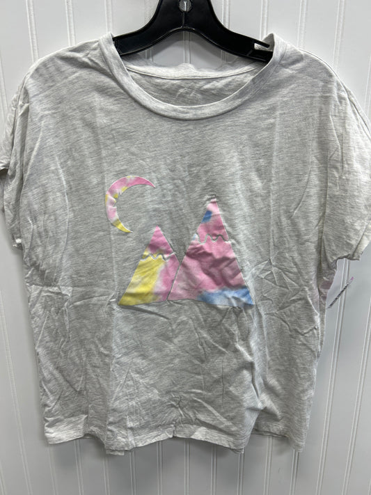 Athletic Top Ss By Zyia In Grey, Size:1X