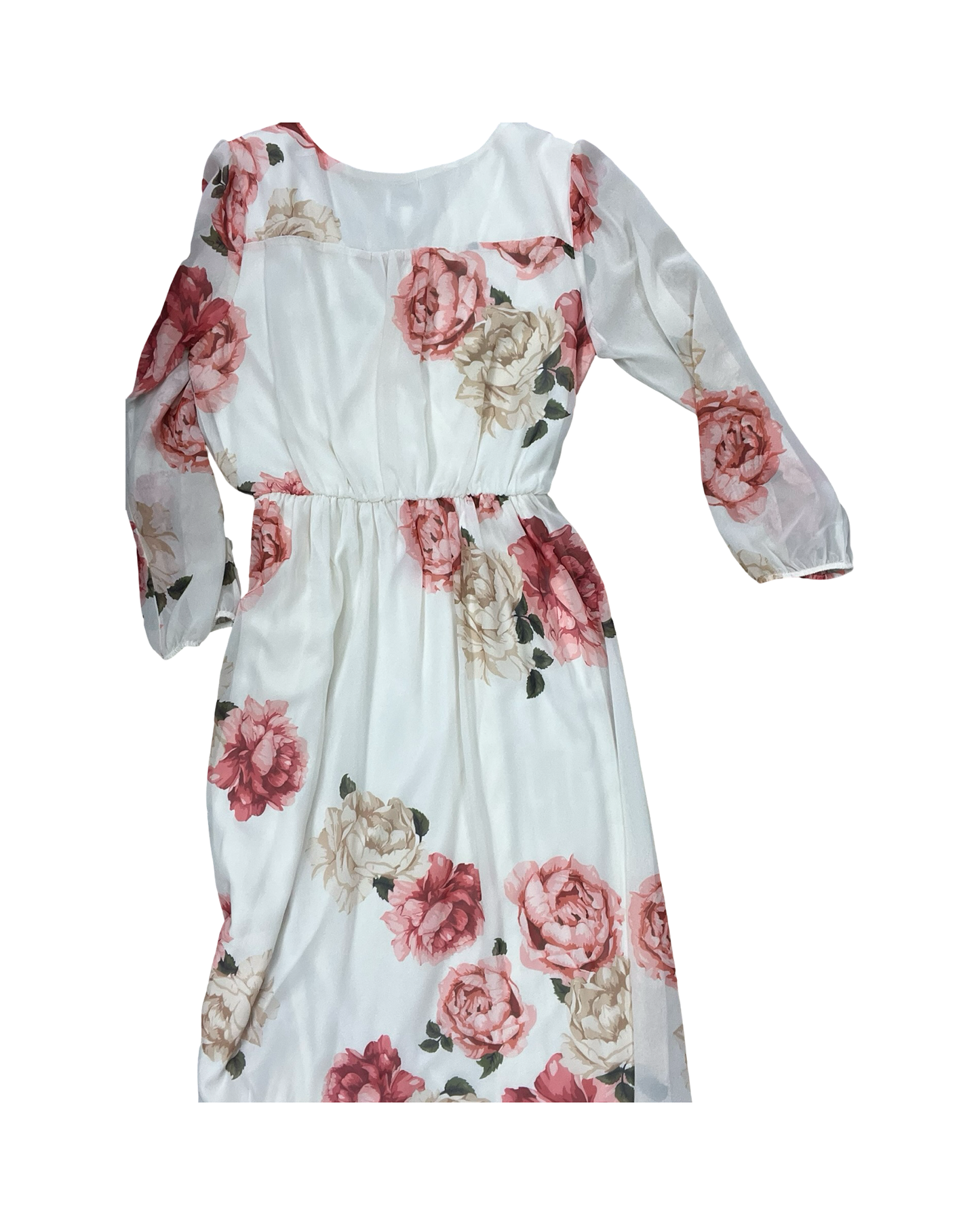 Dress Party Long By Premier Amour In Cream & Pink, Size:10