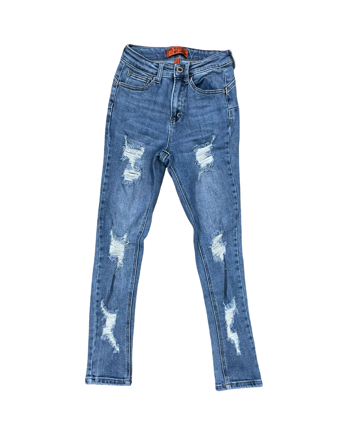 Jeans Jeggings By Wax Jean In Blue, Size:10