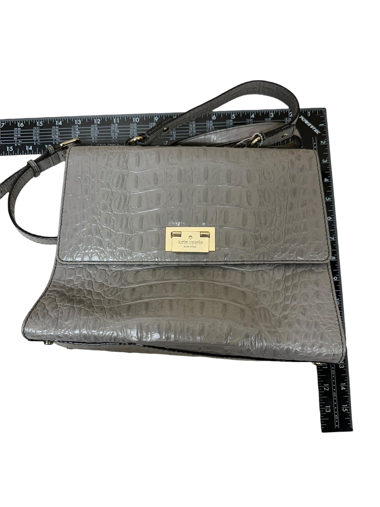 Handbag Designer By Kate Spade In Grey, Size:Large