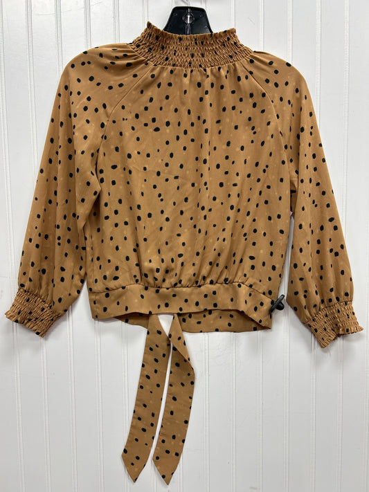 Blouse Ls By Dr2 In Polkadot Pattern, Size:Xs