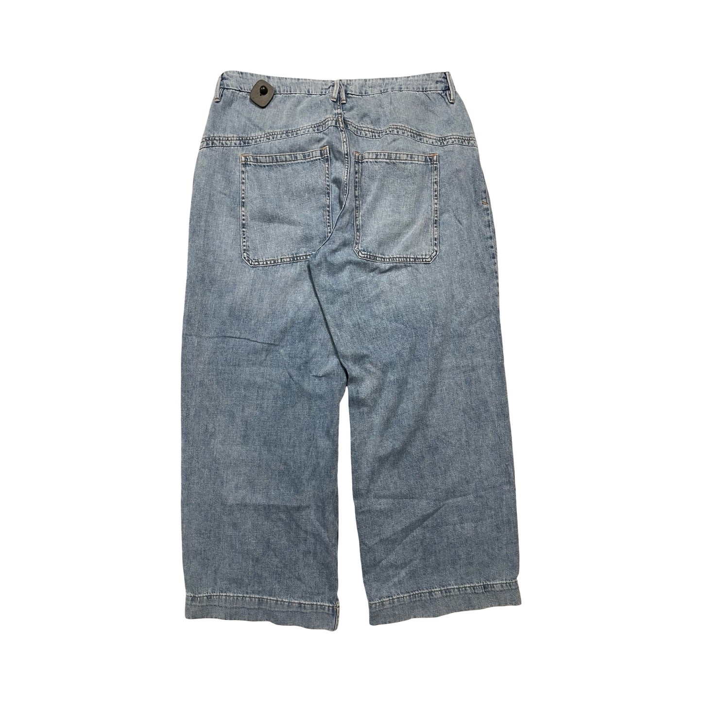 Jeans Wide Leg By Good American In Blue Denim, Size:16