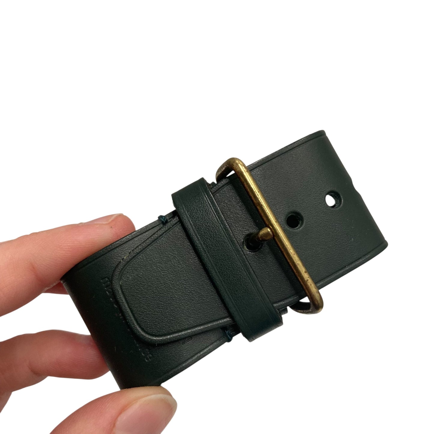 Luxury Designer Luggage Tag By Louis Vuitton In Dark Emerald