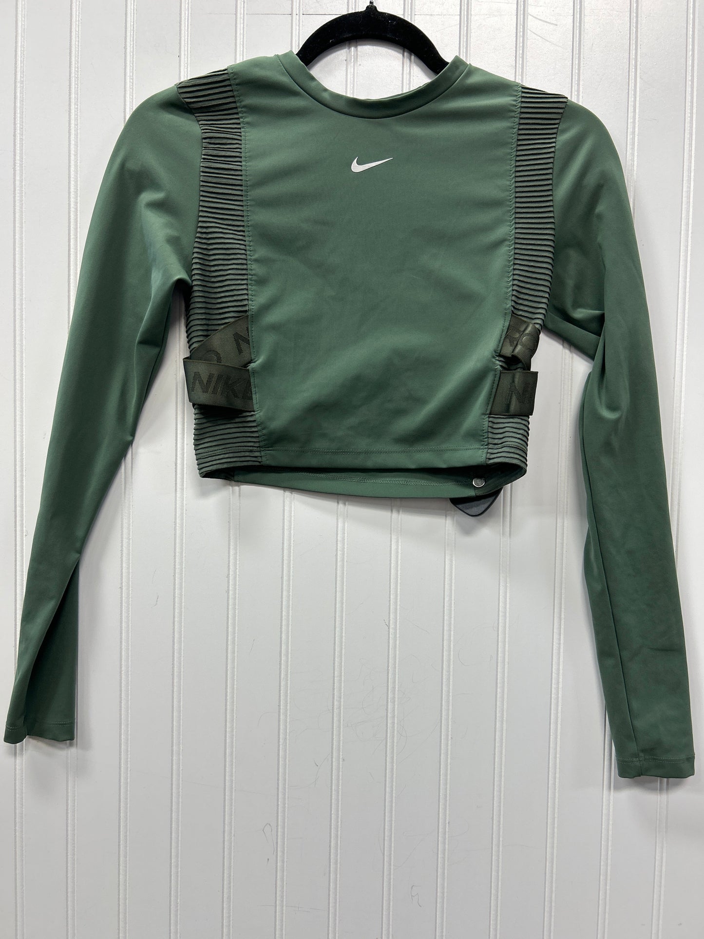 Athletic Top Ls Crewneck By Nike Apparel In Green, Size:S