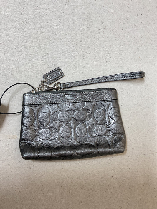 Wristlet Designer By Coach In Grey, Size:Small