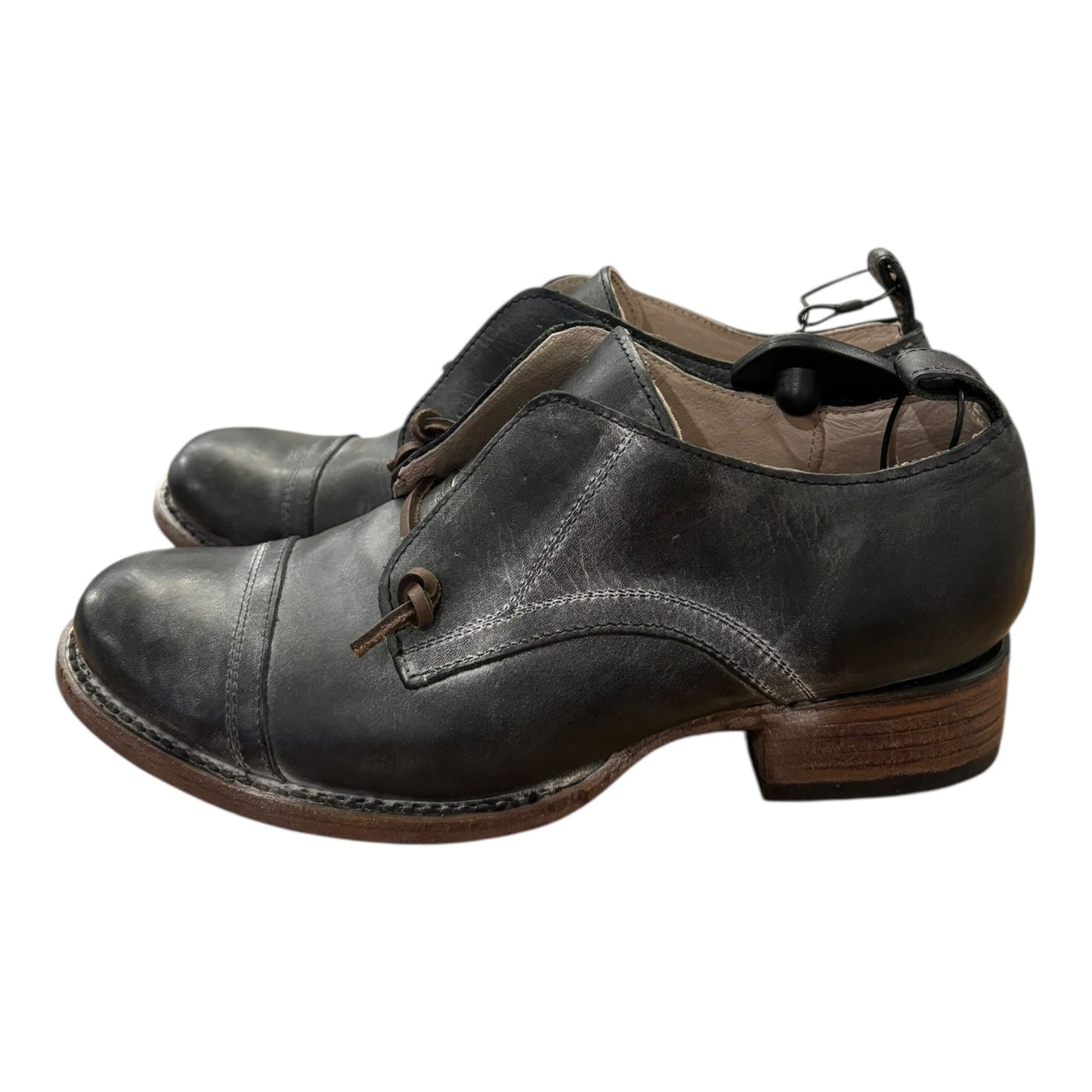 Shoes Heels Block By Freebird In Grey, Size:10