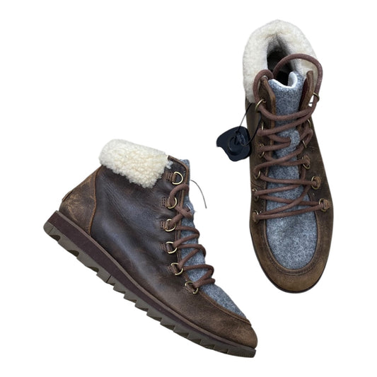 Boots Designer By Sorel In Brown & Cream, Size:8.5
