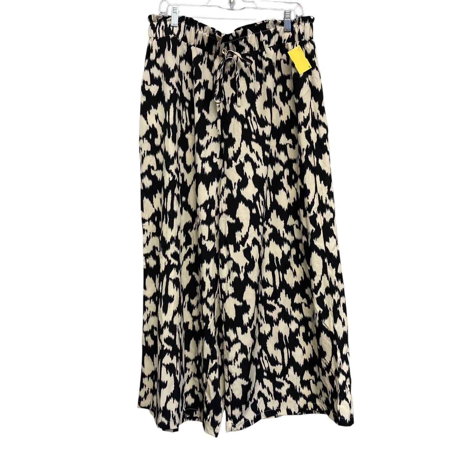 Pants Lounge By Shein In Black & Cream, Size:18