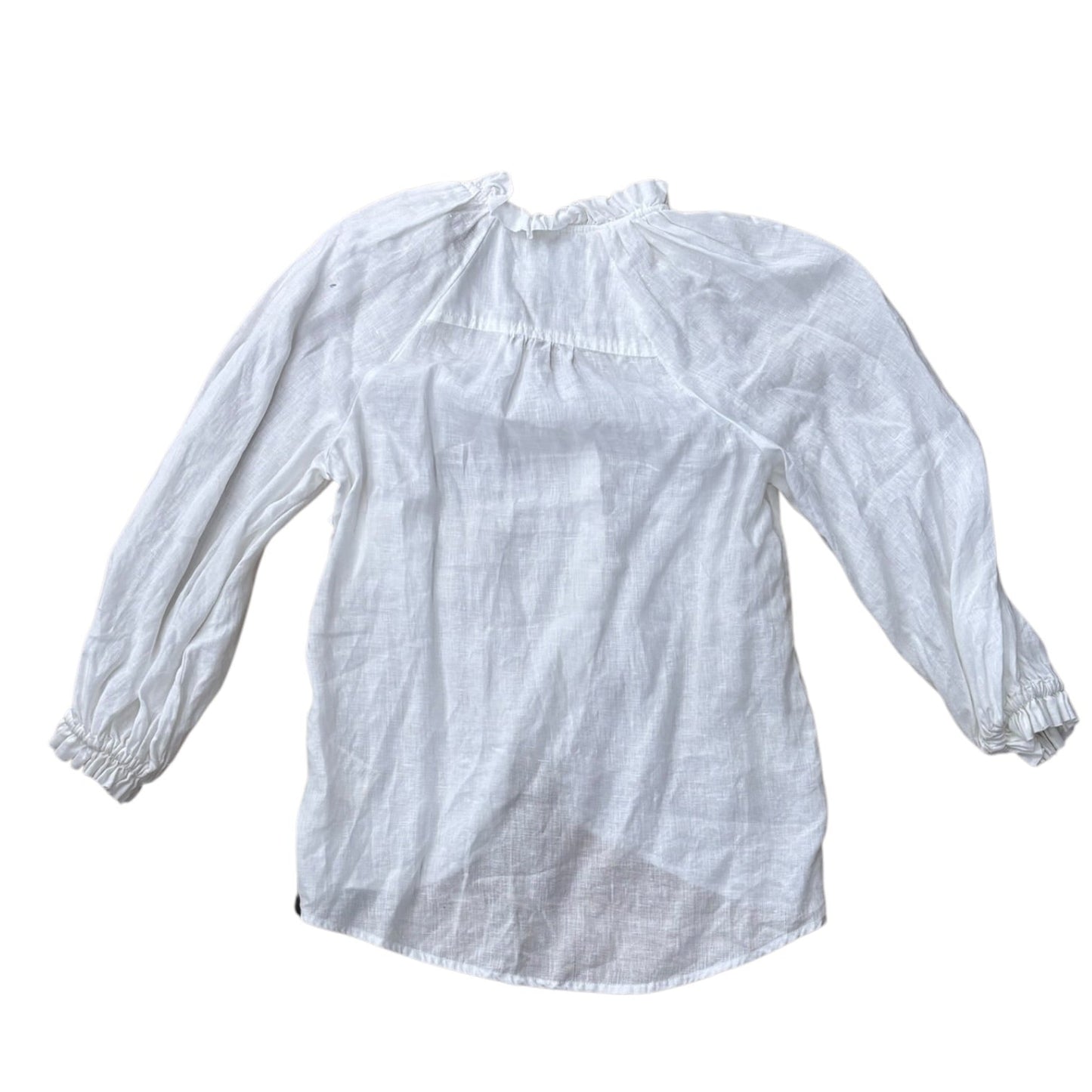 Blouse Ls By Maeve In Cream, Size:Xxsp
