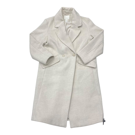 Coat Peacoat By H&M In Cream, Size:S
