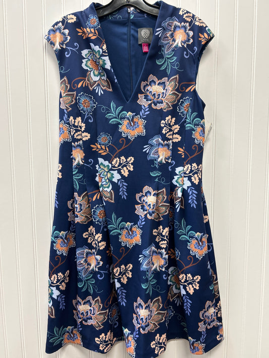 Dress Casual Midi By Vince Camuto In Blue, Size:12
