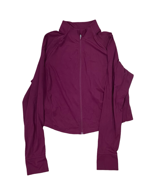Athletic Jacket By Avia In Purple, Size:3X