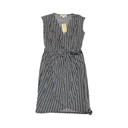 Dress Casual Midi By Michael By Michael Kors In Black & White, Size:S