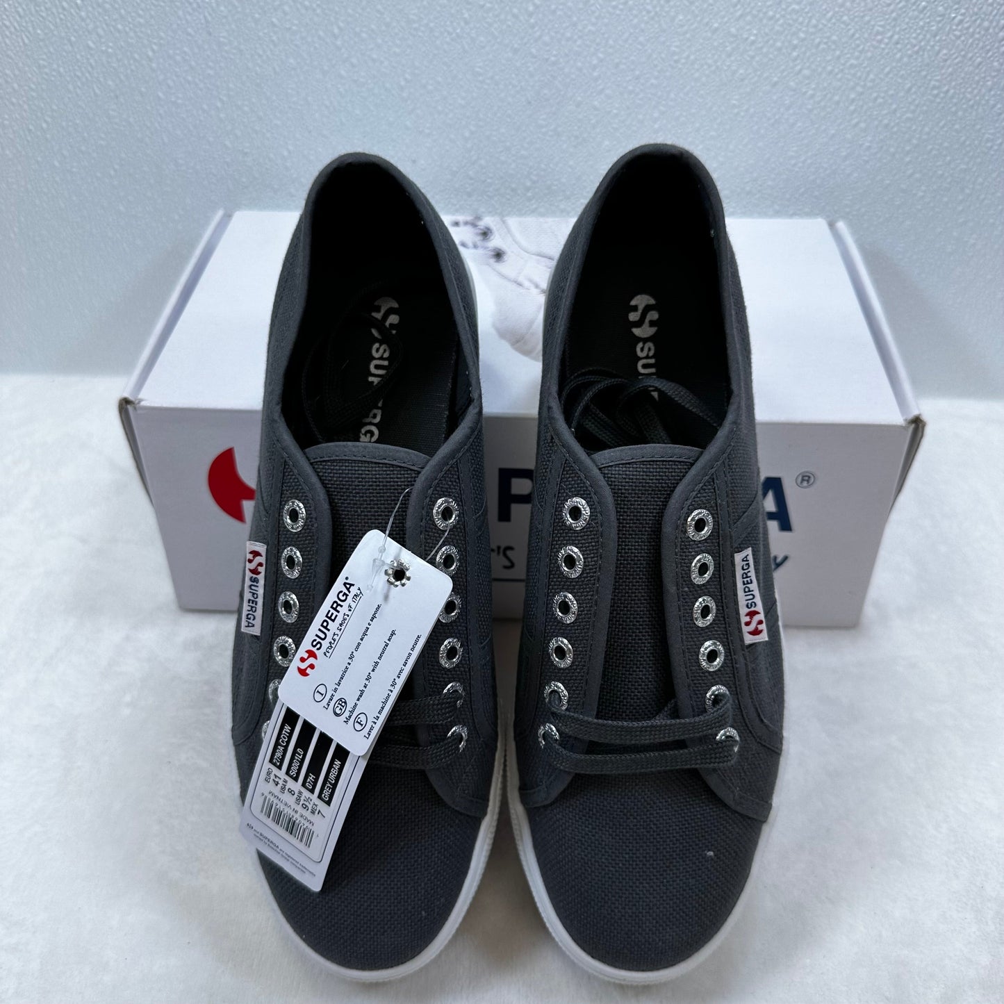 SHOES SNEAKERS SUPERGA in GREY, Size: 8