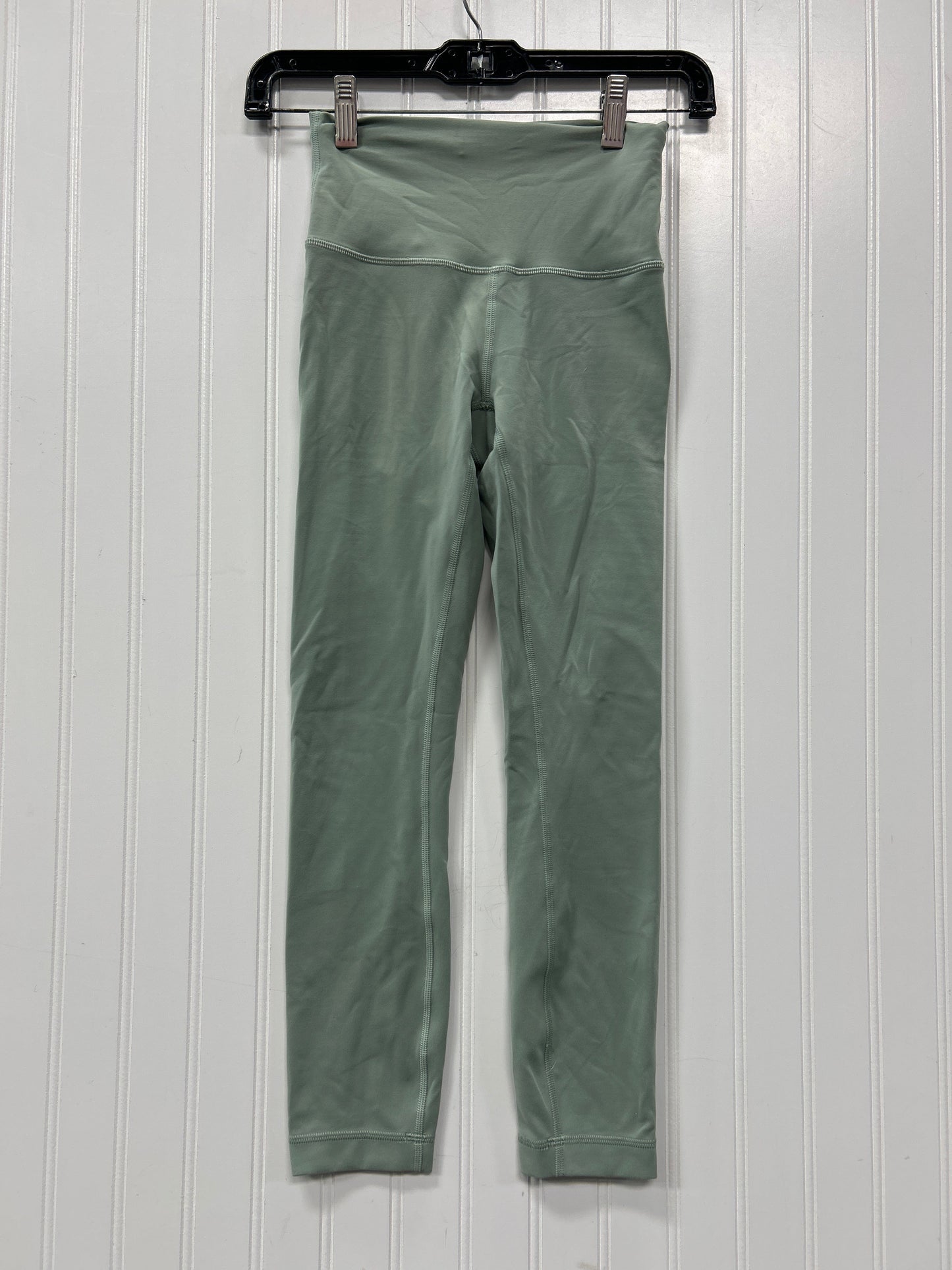 Athletic Leggings By Lululemon In Green, Size:2