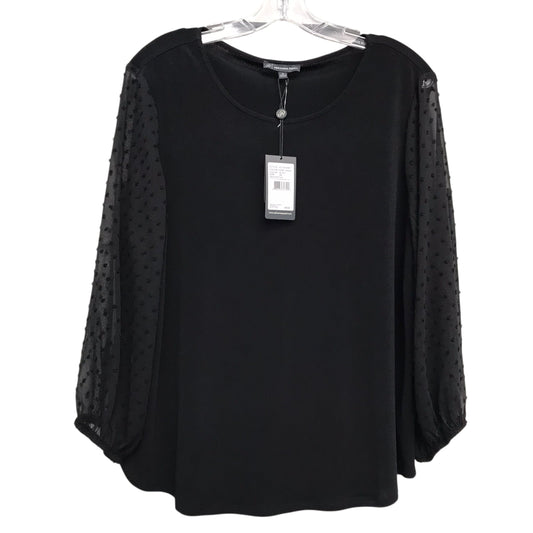Top Ls By Adrianna Papell In Black, Size:Xl