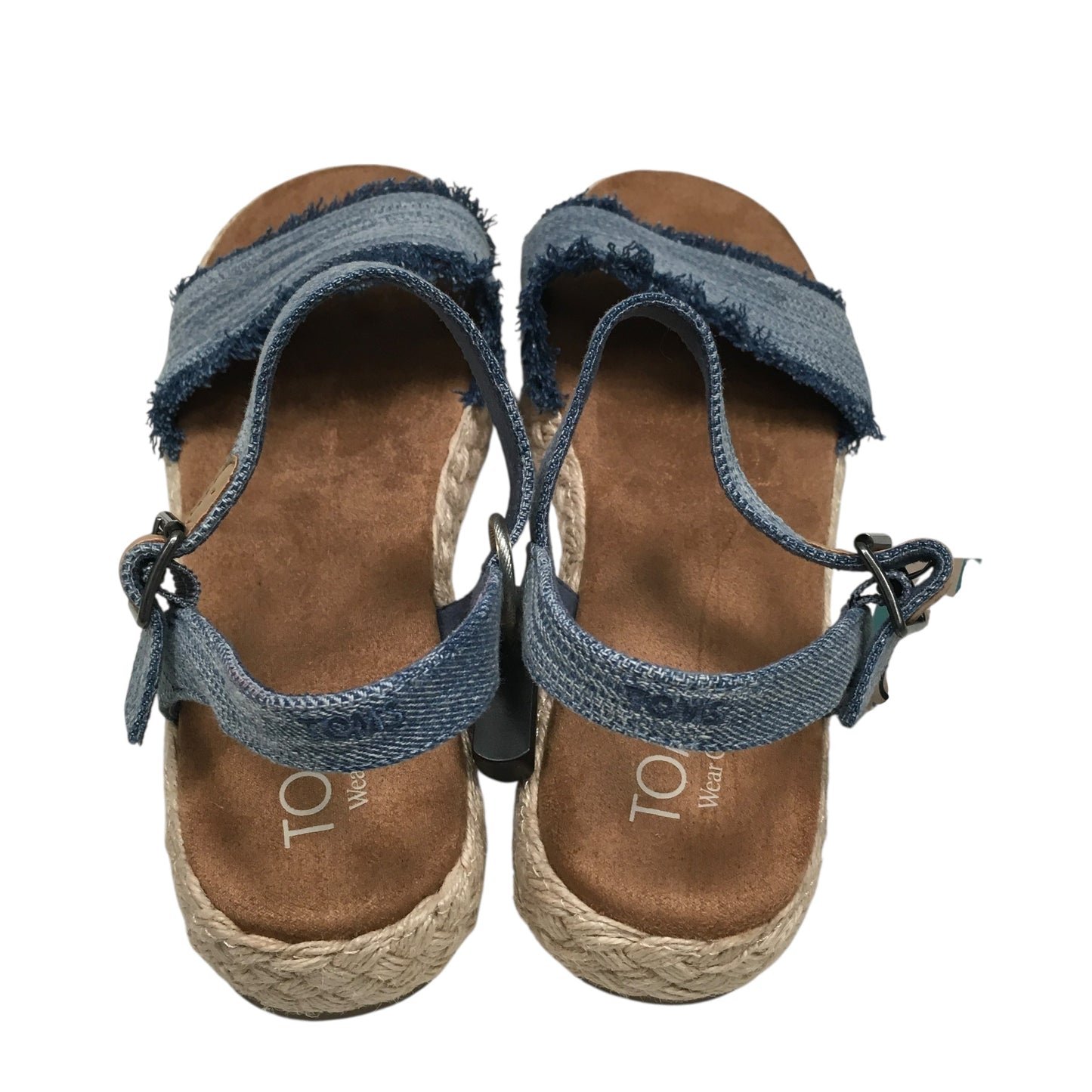 Sandals Flats By Toms In Blue, Size:8.5