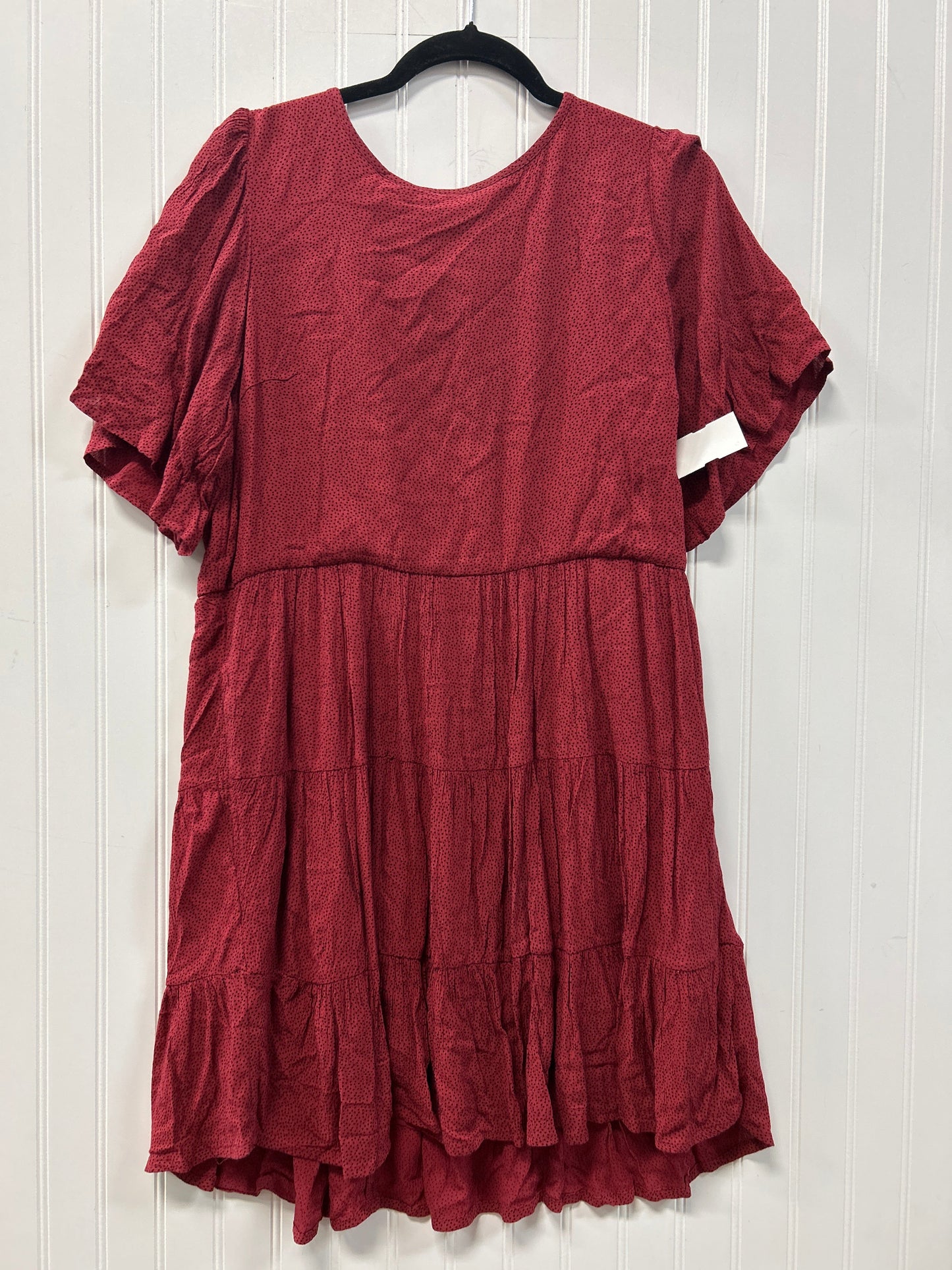 Dress Casual Midi By Abercrombie And Fitch In Red, Size:M