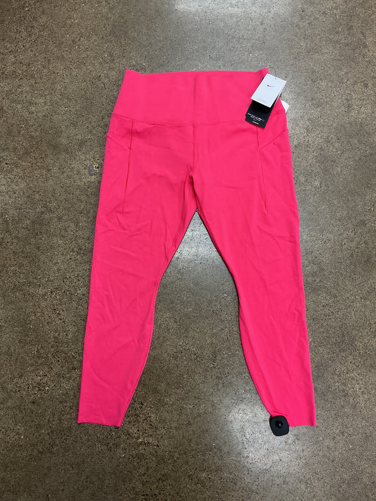 Athletic Leggings By Nike Apparel In Pink, Size:Xl