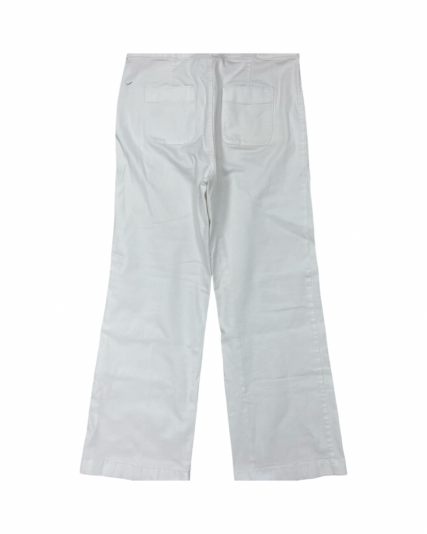 Jeans Wide Leg By Lc Lauren Conrad In White Denim, Size:16