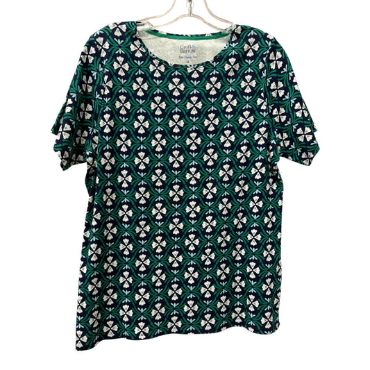 Top Ss By Croft And Barrow In Blue & Green, Size:Xl