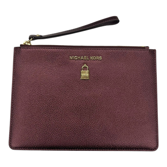 Wristlet Designer By Michael Kors In Maroon, Size:Large