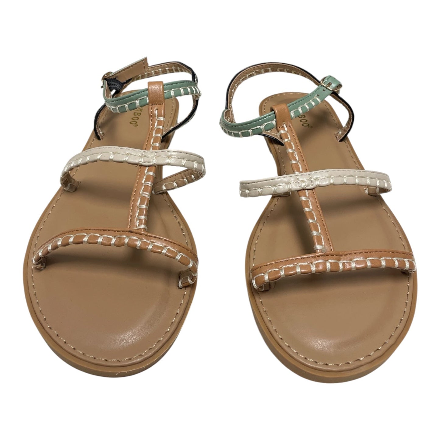 Sandals Flats By Bamboo In Tan, Size: 8