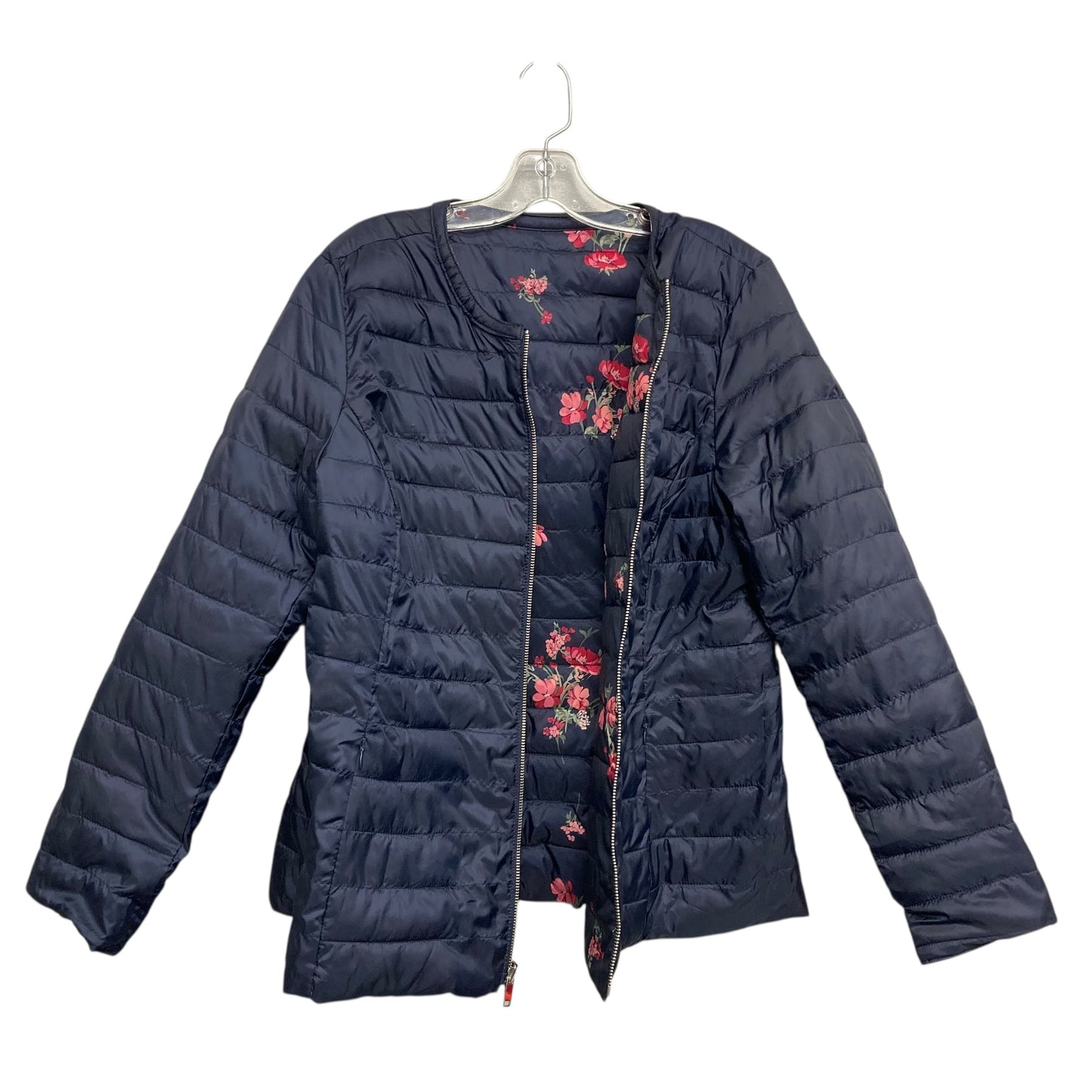 Coat Puffer & Quilted By Charter Club In Floral Print, Size:L