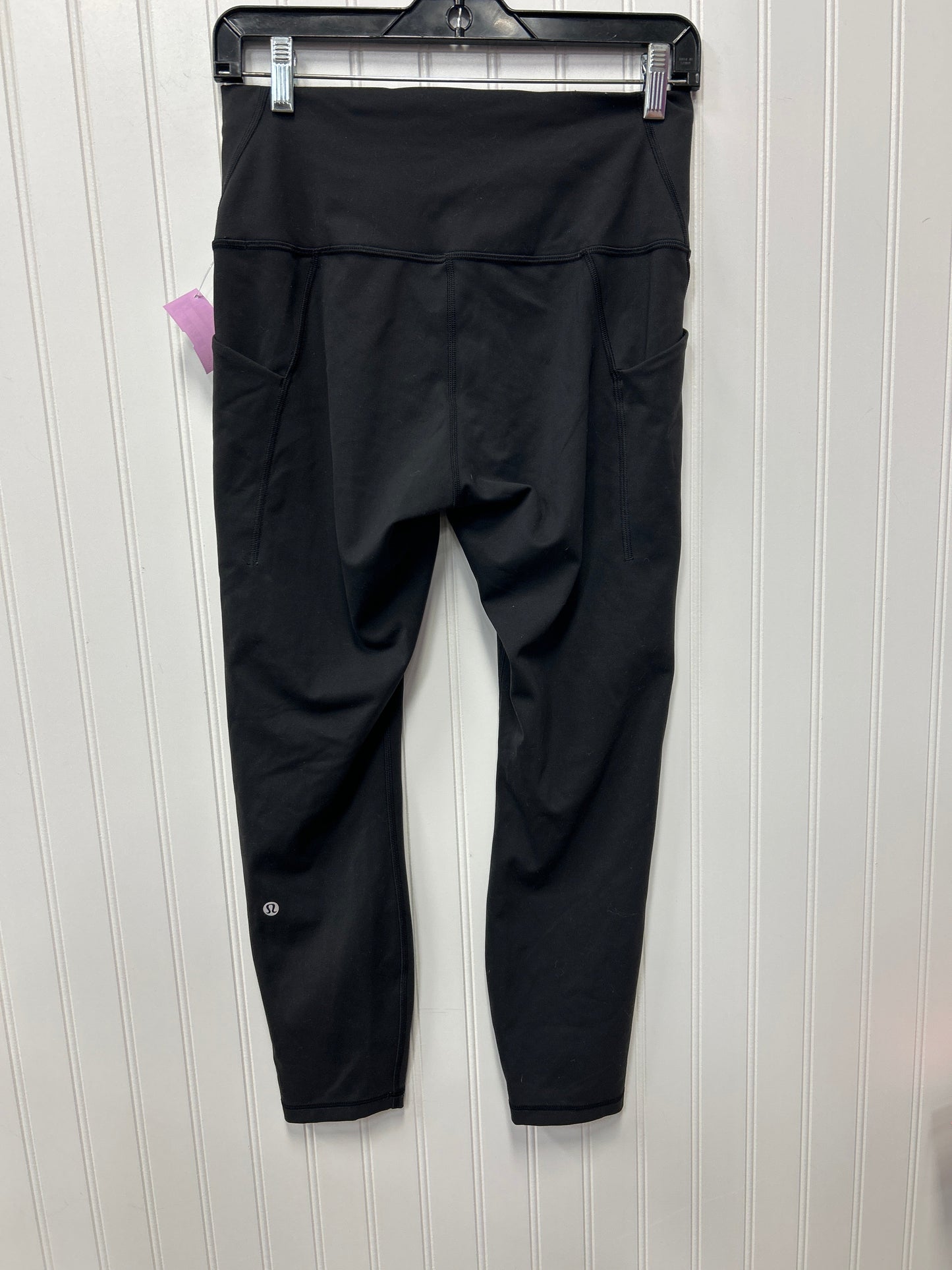 Athletic Leggings By Lululemon In Black, Size:10