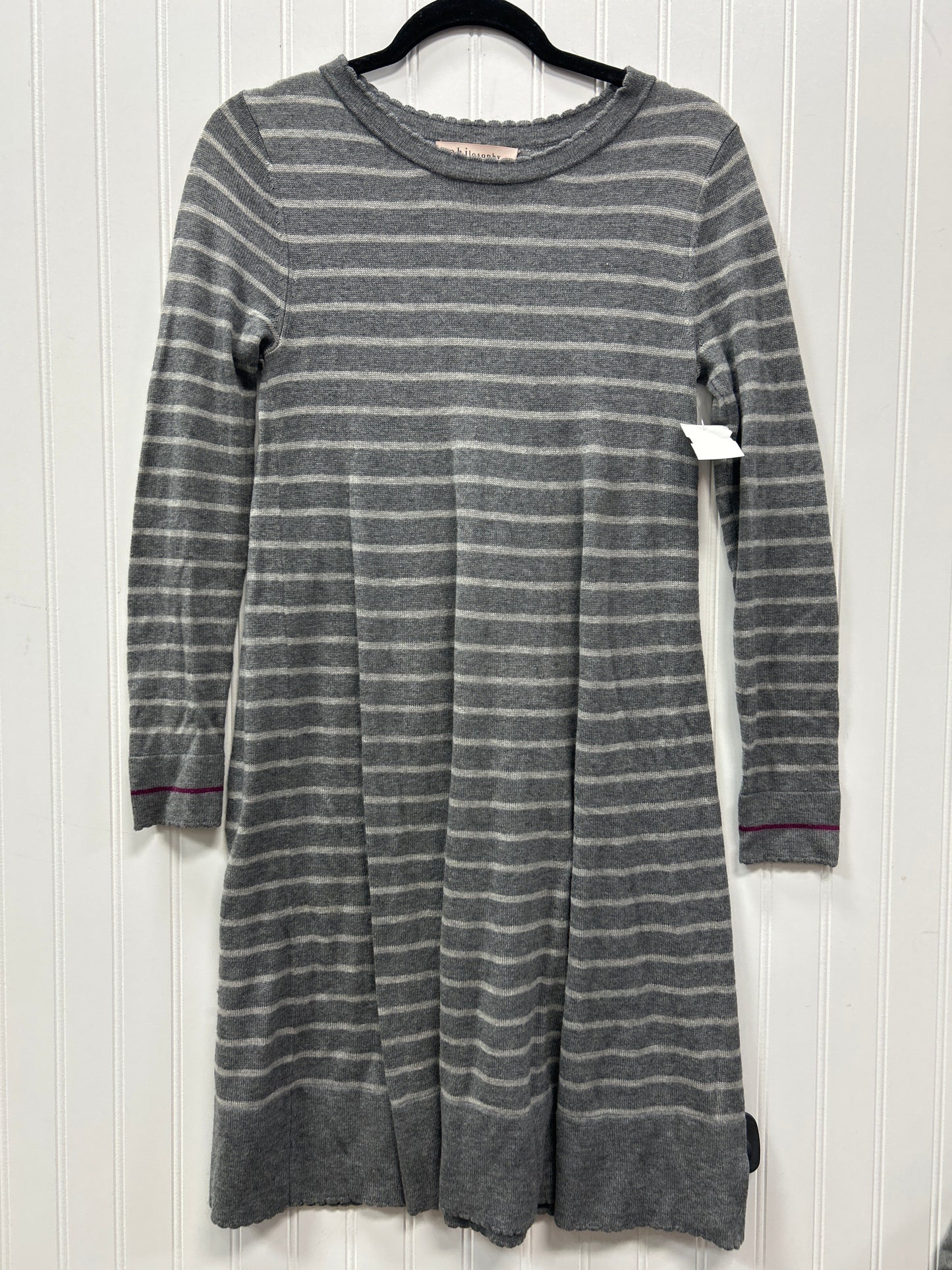 Dress Sweater By Philosophy In Grey, Size:S