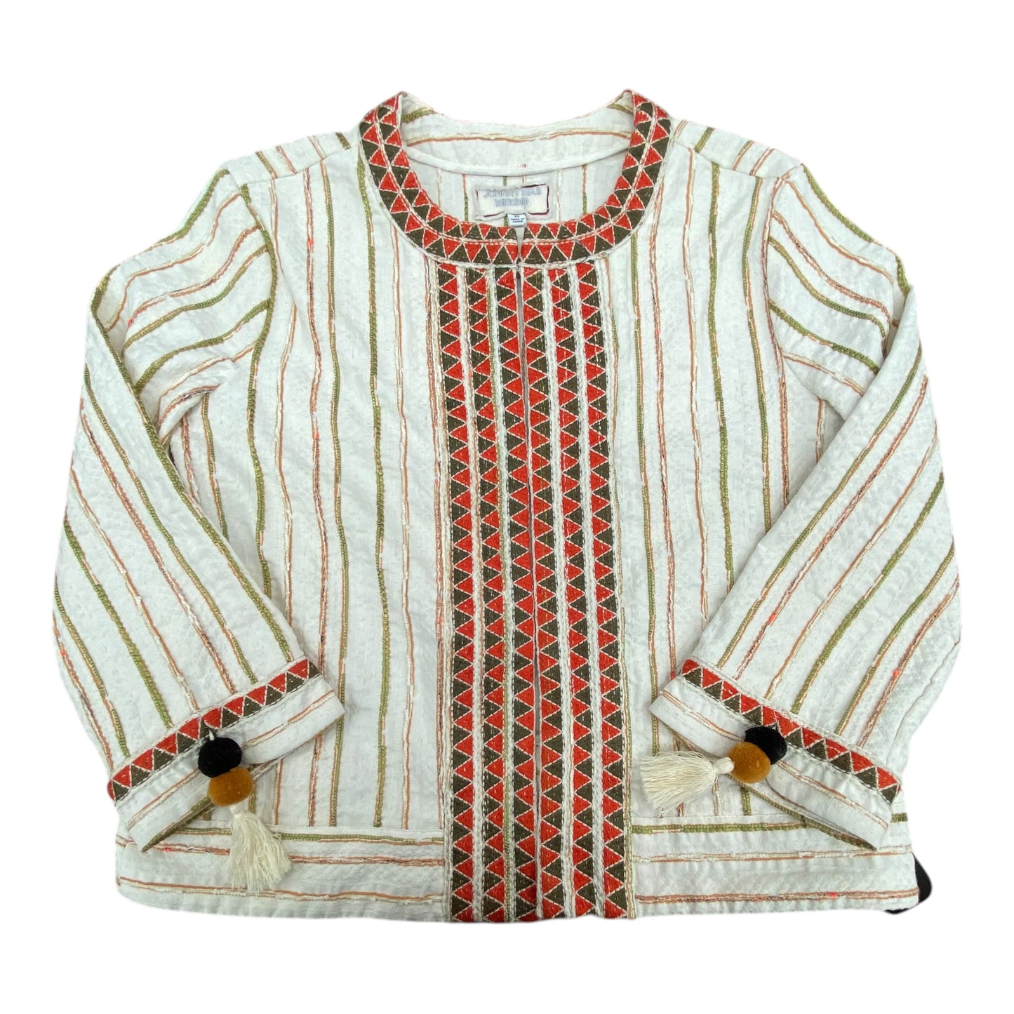 Blazer Designer By Johnny Was In Multi, Size:Xs