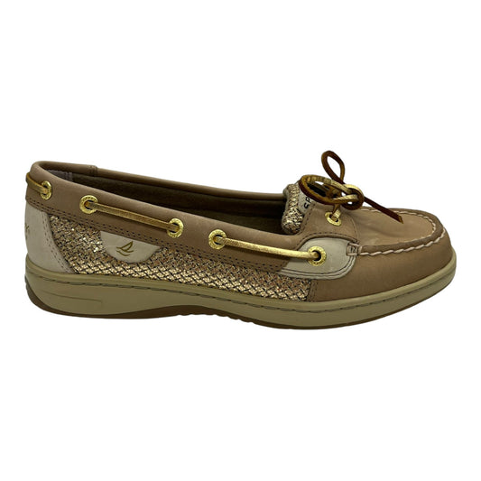 Sandals Flats By Sperry In Gold & Tan, Size:6.5