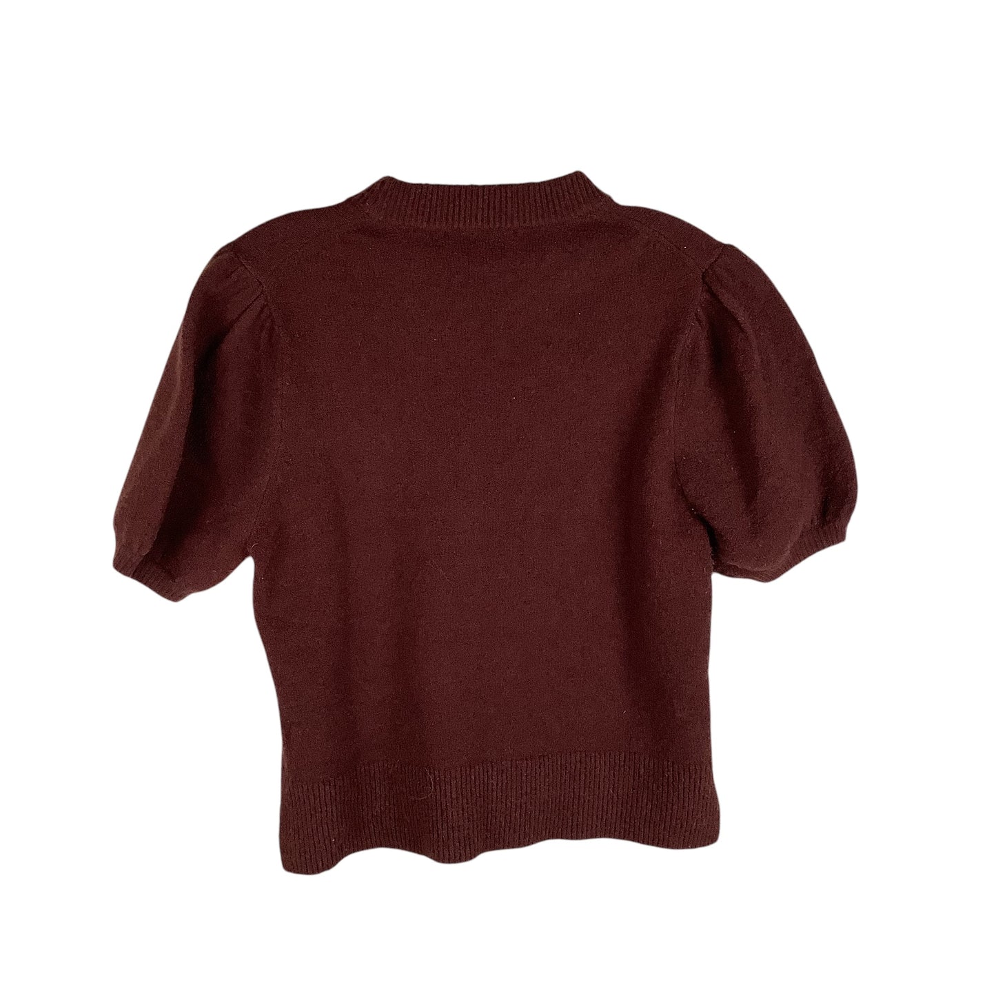 Sweater Short Sleeve By French Connection In Brown, Size: S