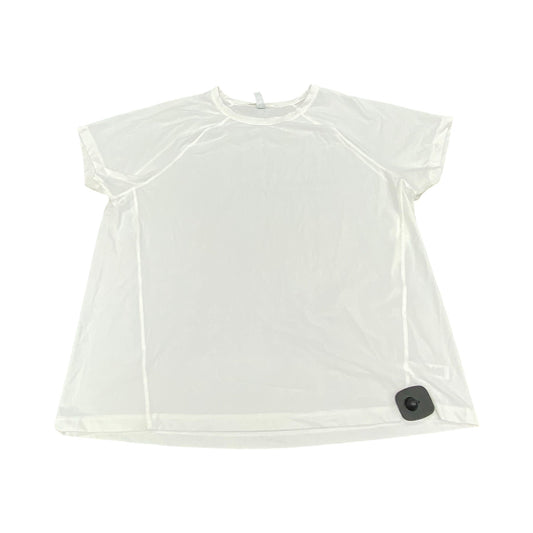 Athletic Top Ss By Athleta In White, Size:L